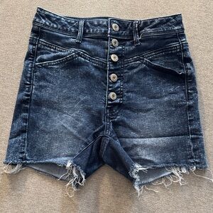 American Eagle Outfitters Distressed Blue Jean Shorts